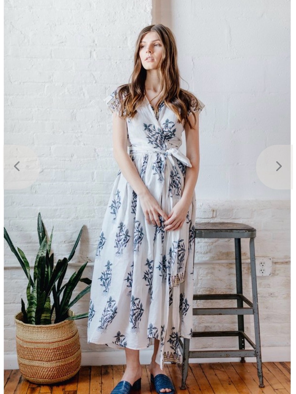 VOLOSHIN Floral Maxi Wrap Dress